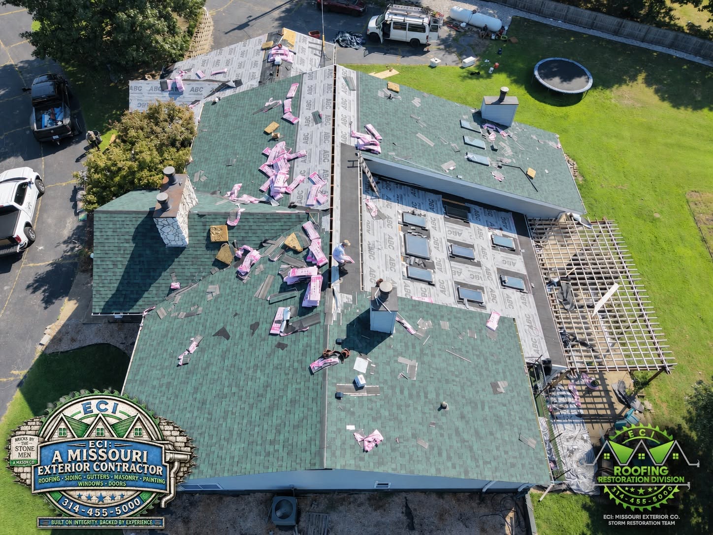 Shingle replacement across multiple roof planes